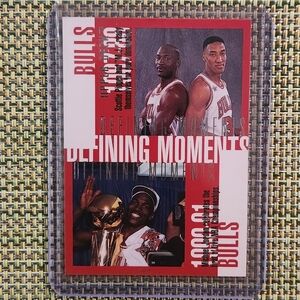 Michael Jordan and Scottie Pippen Defining Moments Trading Card